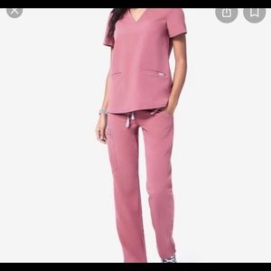 Figs Mauve Casma Top XXS